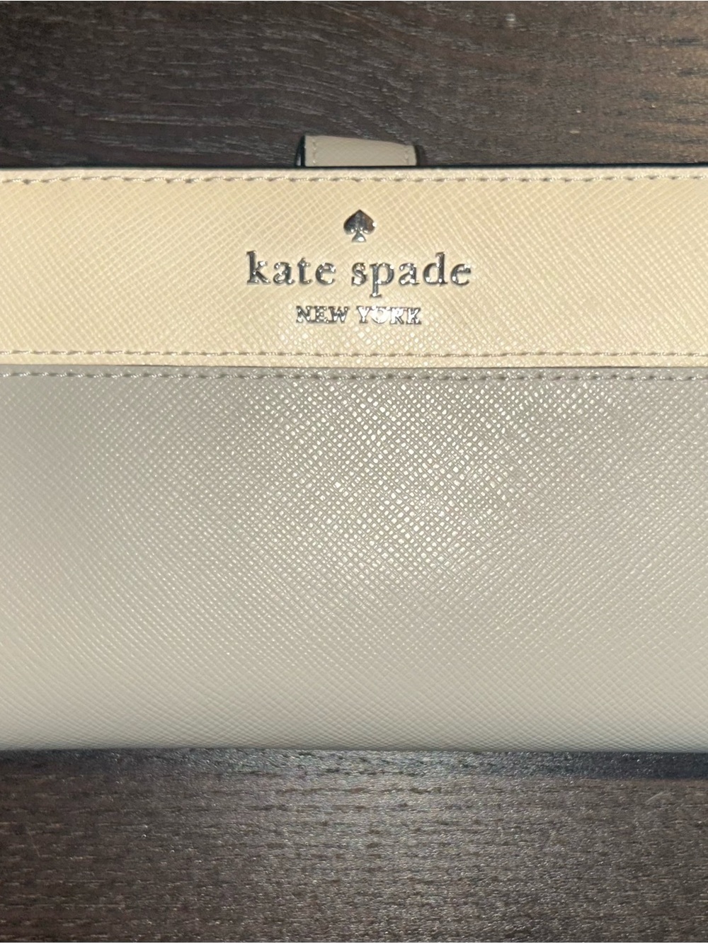 NWOT kate spade New York Cream Saffiano Leather Wallet